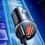 Incarcator Lisen (YL0223110003), USB / USB-C, PD65W, QC3.0, Argintiu