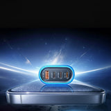 Incarcator Lisen Car (YL0223120021), with Type-C Cable, USB, 3x Type-C, 101W, Fast Charge, 12V=24V, Negru