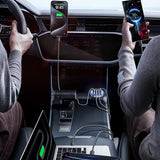 Incarcator Lisen Car (YL0223120021), with Type-C Cable, USB, 3x Type-C, 101W, Fast Charge, 12V=24V, Negru