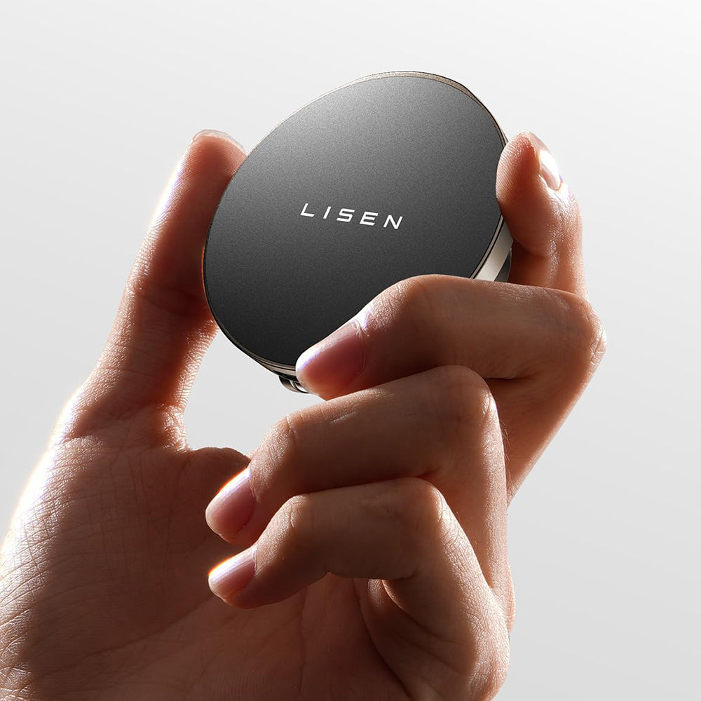 Suport Lisen with Wireless Charging (YL0223090006), Magnetic, for Dashboard, Universal, Elegant, 15W, Negru