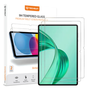 Husa de protectie tableta Techsuit ArmorGlass CrystalHD (set de 2) compatibil cu Honor Pad X8a / Oppo Pad (2022) / Xiaomi Pad 6 / Pad 6 Pro, Transparent