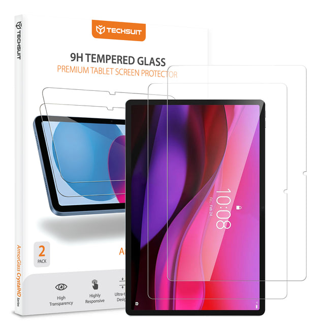 Husa de protectie tableta Techsuit ArmorGlass CrystalHD (set de 2) compatibil cu Lenovo Yoga Tab Plus 12.7, Transparent