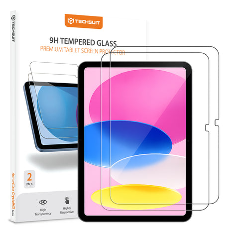 Husa de protectie tableta Techsuit ArmorGlass CrystalHD (set de 2) compatibil cu iPad 10 (2022) 10.9 / 11 (2025), Transparent