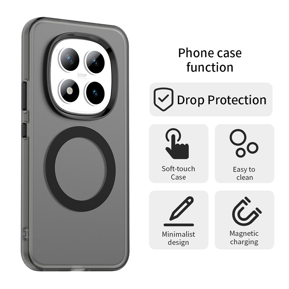 Husa de protectie Techsuit CandyCase MagSafe compatibil cu Xiaomi Redmi Note 15 Pro+ 5G / Poco M8 Pro 5G, Negru