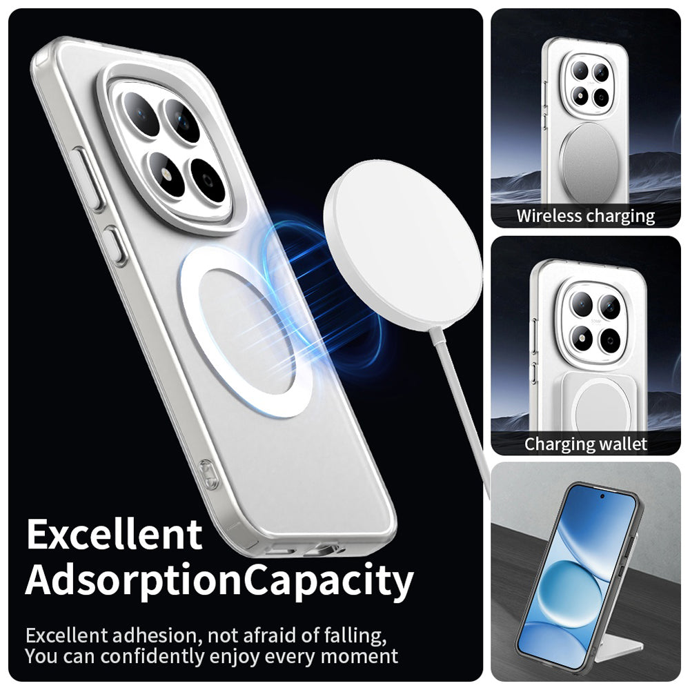 Husa de protectie Techsuit CandyCase MagSafe compatibil cu Xiaomi Redmi Note 15 Pro 5G, Alb