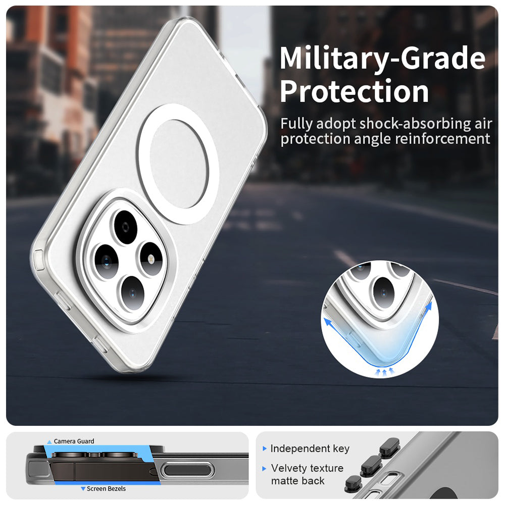 Husa de protectie Techsuit CandyCase MagSafe compatibil cu Xiaomi Redmi Note 15 Pro 5G, Alb