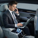 Incarcator Lisen Car (YL0224010001), with Type-C Cable, USB-A, Type-C, 170W, GaN, Aluminum Alloy, 12V/24V, 1m, Negru