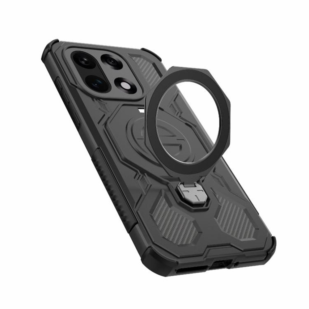Husa de protectie Techsuit Carbon Shield PRO compatibil cu OnePlus 15, Albastru Transparent