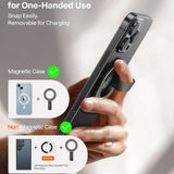 Torras Suport Torras Ostand Magnetic Ring, 360° Rotatable Stand, Phone Holder/Grip, Easy Attach, Bleumarin – imagine 5