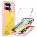 Folie de protectie Techsuit ColorVerse 360 Series + compatibil cu Xiaomi Poco X6 Pro, Roz