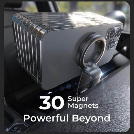 Suport Lisen (YL0224050012), Magnetic Grip, for Air Vent, Foldable, 360° Adjustable, Secure Fit, Negru