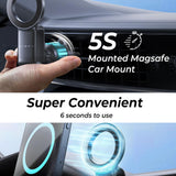 Suport Lisen (YL0224050012), Magnetic Grip, for Air Vent, Foldable, 360° Adjustable, Secure Fit, Negru