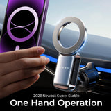 Suport Lisen (YL0224050012), Magnetic Grip, for Air Vent, Foldable, 360° Adjustable, Secure Fit, Negru