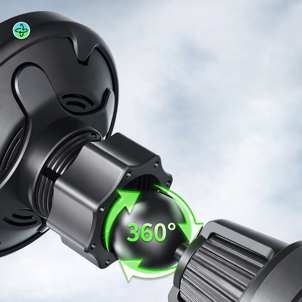 Suport Blueo with Wireless Charging Ape Legend, for EV Car, Type-C, 15W, 360 Rotation, Negru
