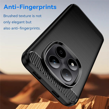 Husa de protectie Techsuit Carbon Silicone compatibil cu Xiaomi Redmi Note 15 5G / Note 15 4G / Poco M8 5G, Negru