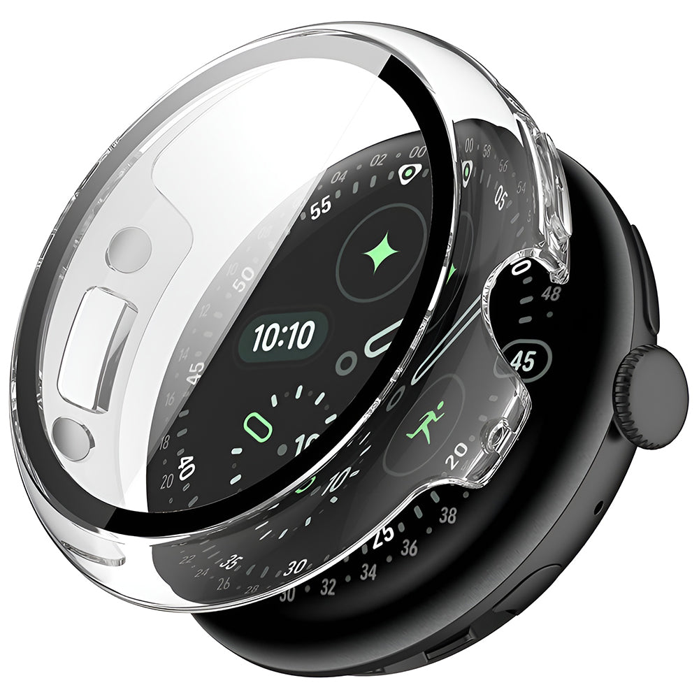 Folie de protectie smartwatch Techsuit Defense360 Pro + Screen Protector compatibil cu Google Pixel Watch 4 45mm, Transparent