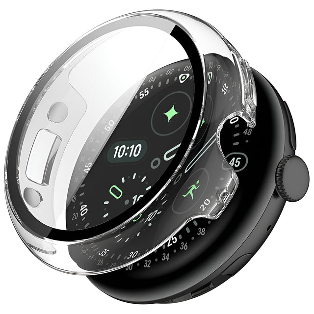 Folie de protectie smartwatch Techsuit Defense360 Pro + Screen Protector compatibil cu Google Pixel Watch 4 45mm, Transparent