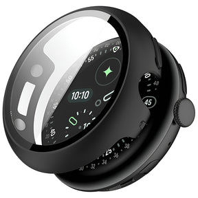 Folie de protectie smartwatch Techsuit Defense360 Pro + Screen Protector compatibil cu Google Pixel Watch 4 45mm, Negru