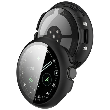 Folie de protectie smartwatch Techsuit Defense360 Pro + Screen Protector compatibil cu Google Pixel Watch 4 41mm, Negru