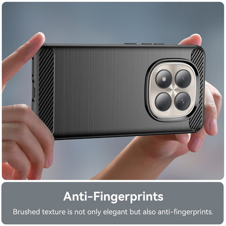 Husa de protectie Techsuit Carbon Silicone compatibil cu Xiaomi Redmi Note 15 Pro 4G, Negru