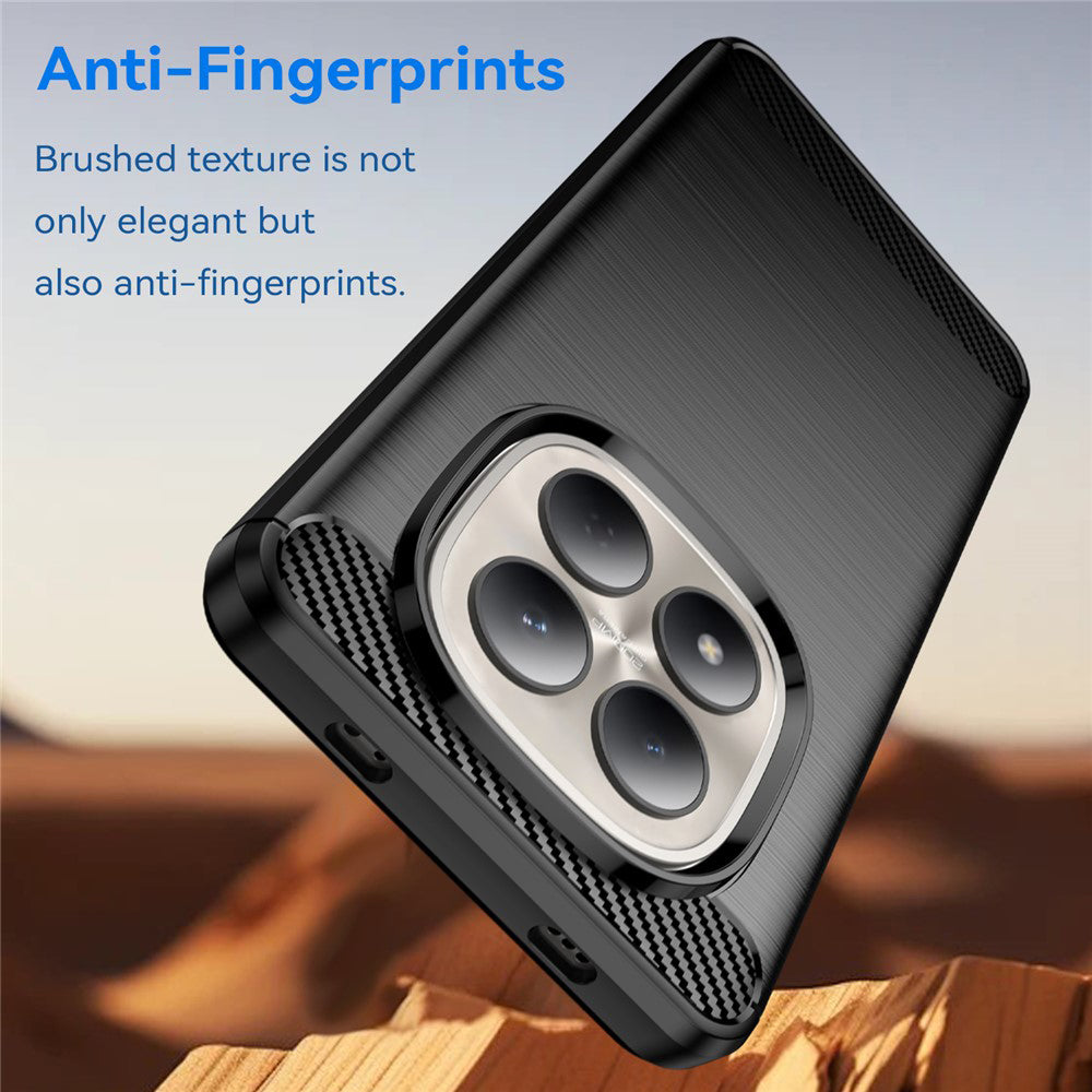 Husa de protectie Techsuit Carbon Silicone compatibil cu Xiaomi Redmi Note 15 Pro 4G, Negru
