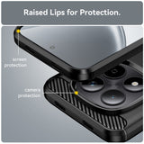 Husa de protectie Techsuit Carbon Silicone compatibil cu Xiaomi Redmi Note 15 Pro+ 5G / Poco M8 Pro 5G, Negru