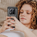 Husa de protectie Techsuit Carbon Silicone compatibil cu Xiaomi Redmi Note 15 Pro+ 5G / Poco M8 Pro 5G, Negru