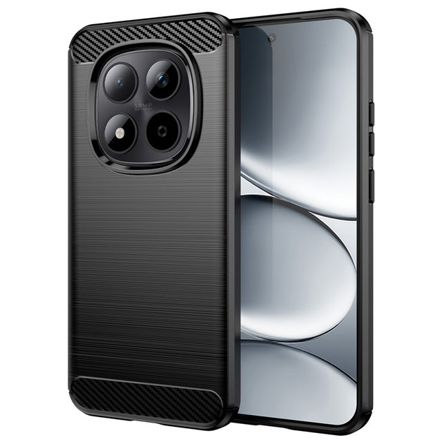 Husa de protectie Techsuit Carbon Silicone compatibil cu Xiaomi Redmi Note 15 Pro 4G, Negru