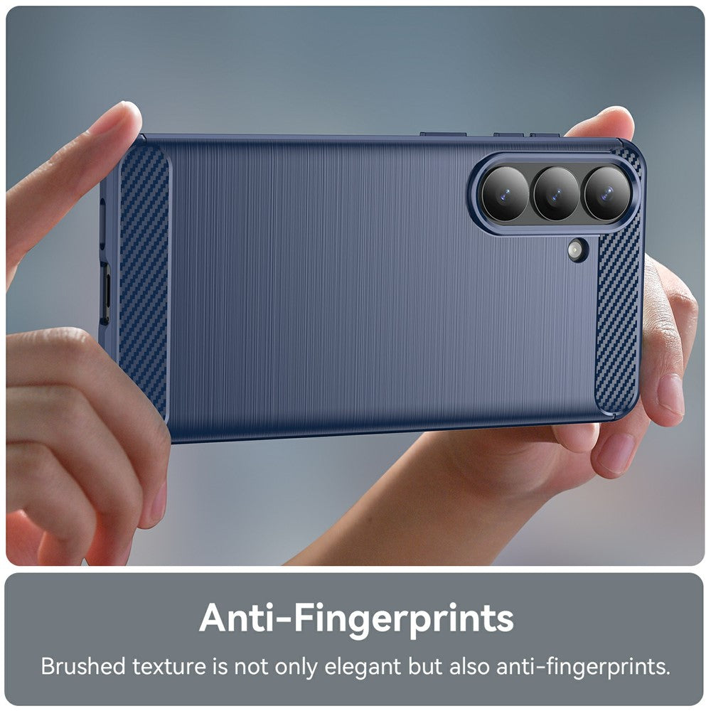 Husa de protectie Techsuit Carbon Silicone compatibil cu Samsung Galaxy S26 Plus, Albastru
