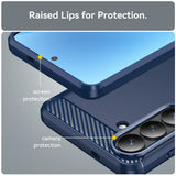 Husa de protectie Techsuit Carbon Silicone compatibil cu Samsung Galaxy S26 Plus, Albastru