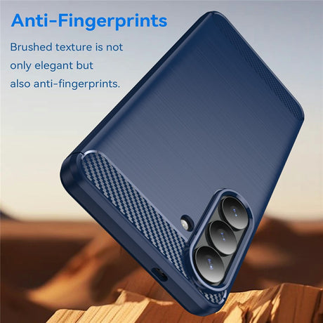 Husa de protectie Techsuit Carbon Silicone compatibil cu Samsung Galaxy S26 Plus, Albastru