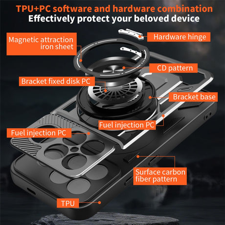 Husa de protectie Techsuit RuggedCam compatibil cu Xiaomi Poco F8 Ultra, Negru
