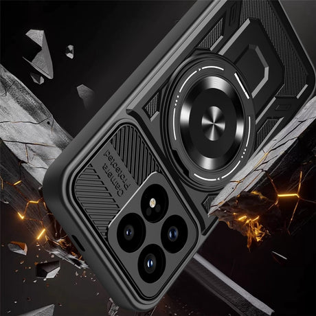 Husa de protectie Techsuit RuggedCam compatibil cu Xiaomi Poco F8 Pro, Albastru