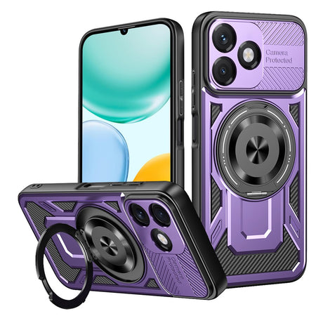 Husa de protectie Techsuit RuggedCam compatibil cu Honor X5c Plus, Mov