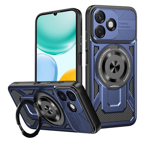 Husa de protectie Techsuit RuggedCam compatibil cu Honor X5c Plus, Albastru