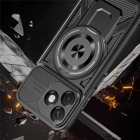 Husa de protectie Techsuit RuggedCam compatibil cu Honor X5c Plus, Negru