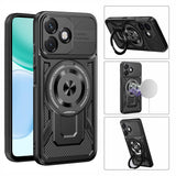 Husa de protectie Techsuit RuggedCam compatibil cu Honor X5c Plus, Negru