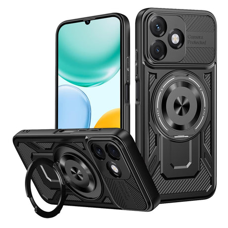 Husa de protectie Techsuit RuggedCam compatibil cu Honor X5c Plus, Negru