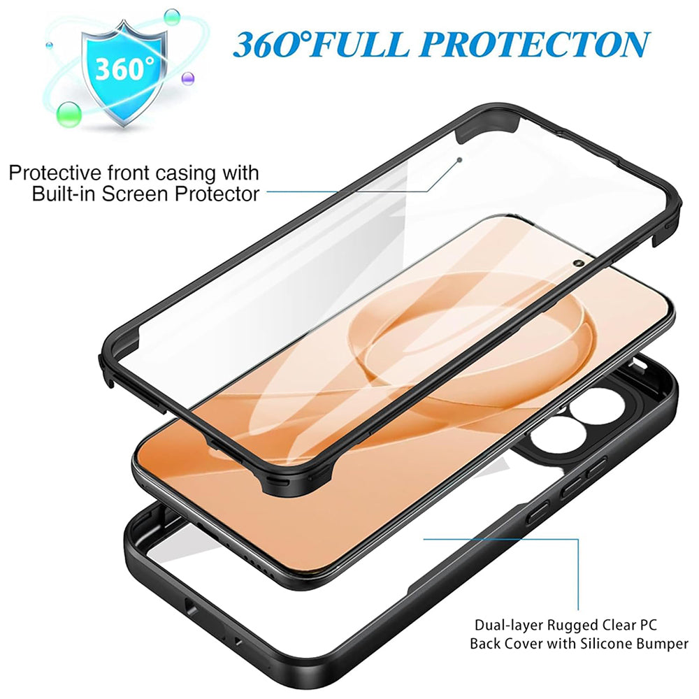 Folie de protectie Techsuit ColorVerse 360 Series + compatibil cu Xiaomi Poco F8 Pro, Negru
