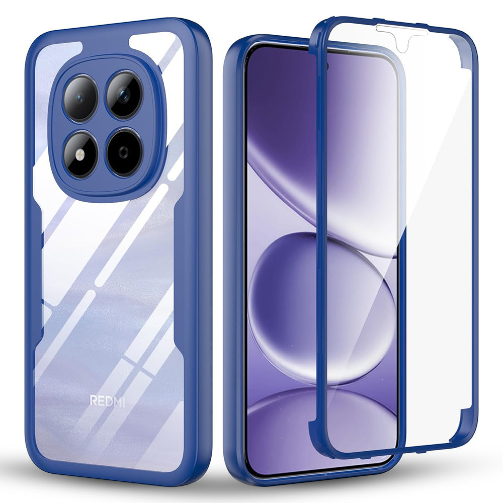 Folie de protectie Techsuit ColorVerse 360 Series + compatibil cu Xiaomi Redmi Note 15 Pro 5G, Albastru