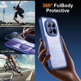 Folie de protectie Techsuit ColorVerse 360 Series + compatibil cu Xiaomi Redmi Note 15 Pro 5G, Albastru