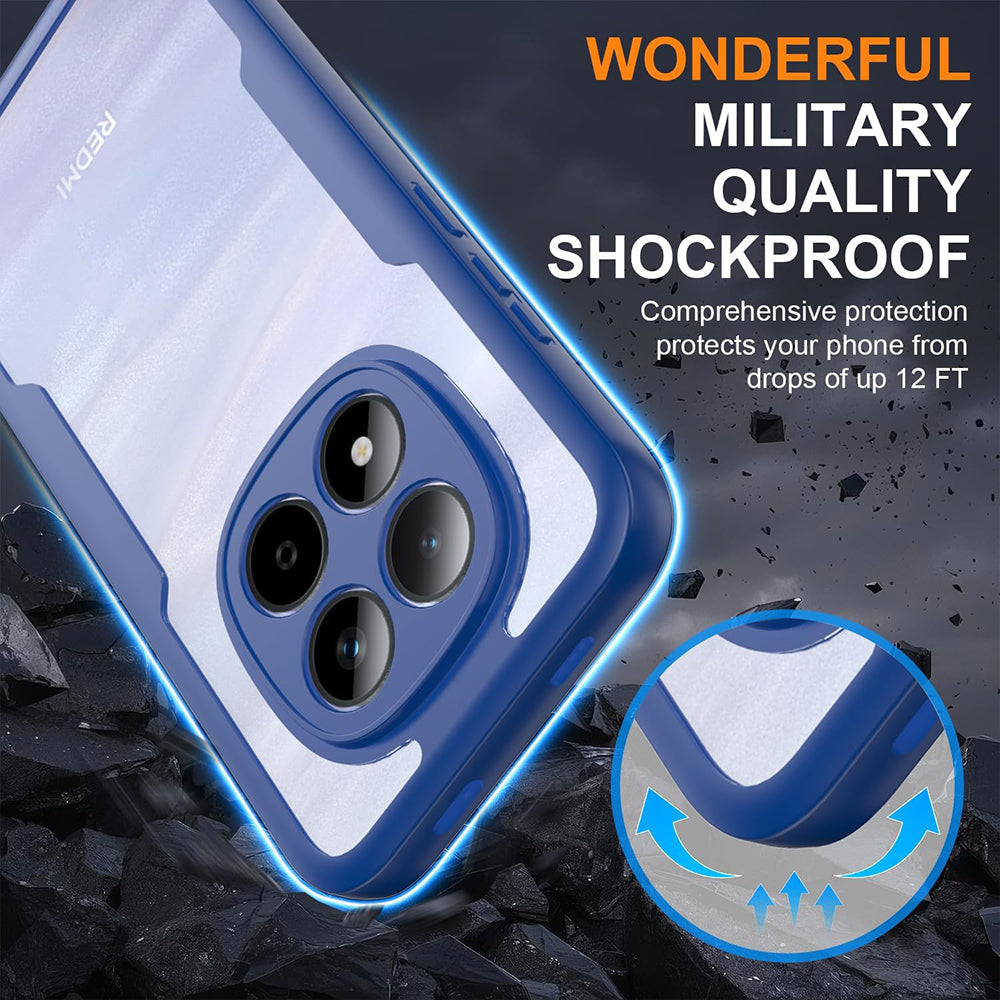 Folie de protectie Techsuit ColorVerse 360 Series + compatibil cu Xiaomi Redmi Note 15 Pro 5G, Albastru