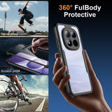 Folie de protectie Techsuit ColorVerse 360 Series + compatibil cu Xiaomi Redmi Note 15 Pro 5G, Negru