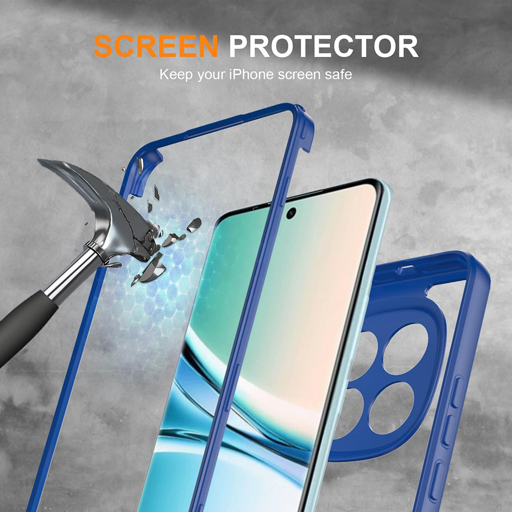 Folie de protectie Techsuit ColorVerse 360 Series + compatibil cu Xiaomi Redmi Note 15 4G, Albastru