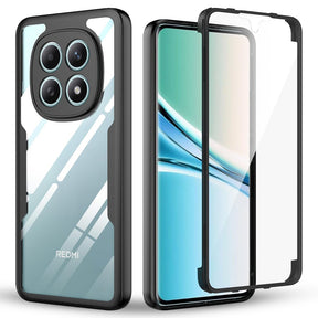 Folie de protectie Techsuit ColorVerse 360 Series + compatibil cu Xiaomi Redmi Note 15 4G, Negru
