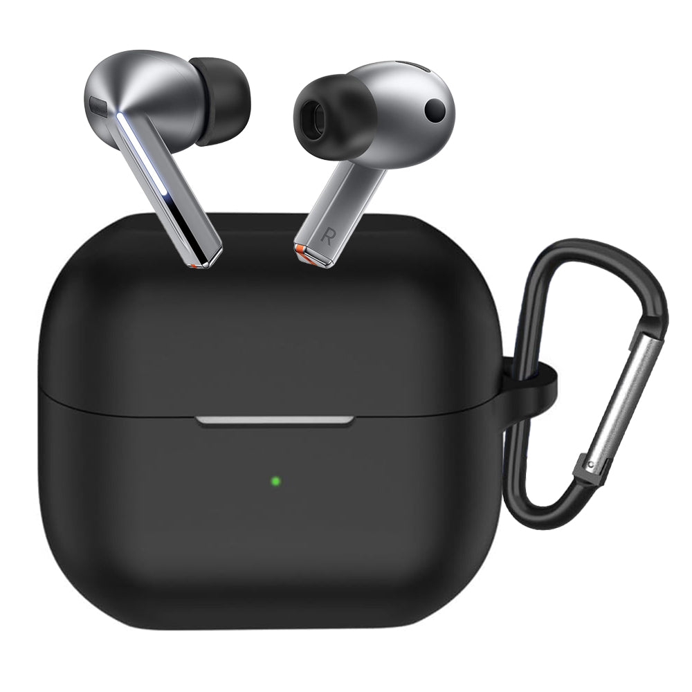 Casti Techsuit Silicone Case, for Samsung Galaxy Buds 3 / 3 Pro / 3 FE, Smooth Ultrathin Material, Negru