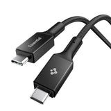 Cablu Spigen Essential EB10015CC (ACA10421), Fast Charging, Type-C, 100W, 5Gbps, E-Marker Chip, 1.5m, Negru