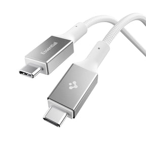 Cablu Spigen Essential EB10015CC (ACA10420), Fast Charging, Type-C, 100W, 5Gbps, E-Marker Chip, 1.5m, Alb