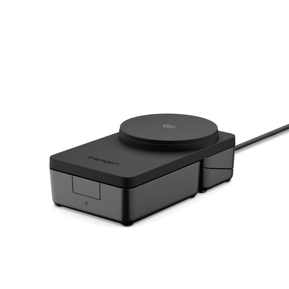 Spigen Incarcator Spigen Wireless Charging Station Essential EF323MQ (ACH10398), MagSafe, Fast Charge, Qi2.2, 3in1, Fold