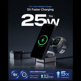 Spigen Incarcator Spigen Wireless Charging Station Essential EF323MQ (ACH10398), MagSafe, Fast Charge, Qi2.2, 3in1, Fold